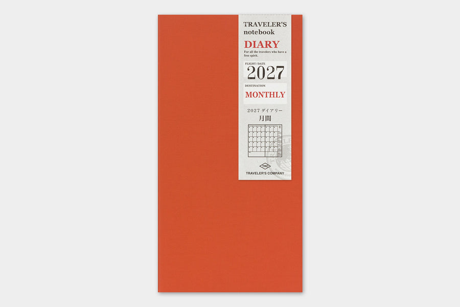 TRAVELER'S Notebook Regular Size 2027 Monthly