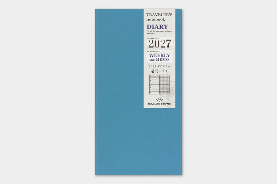 TRAVELER'S Notebook Regular Size 2027 Weekly + Memo
