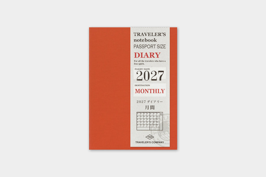 TRAVELER'S Notebook Passport Size 2027 Monthly