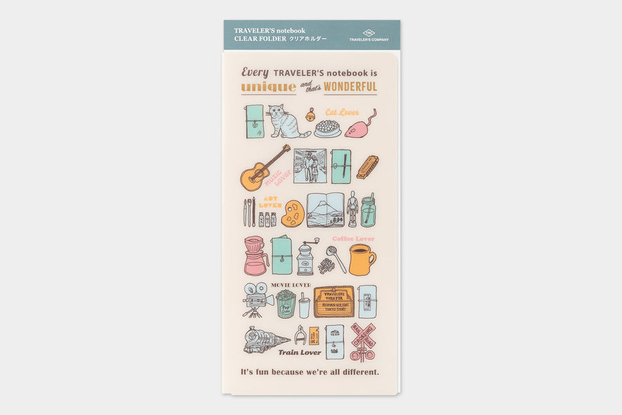 TRAVELER'S Notebook Regular Size Clear Folder 2027
