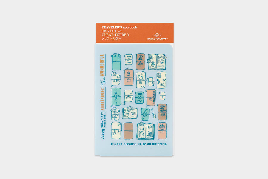 TRAVELER'S Notebook Passport Size Clear Folder 2027