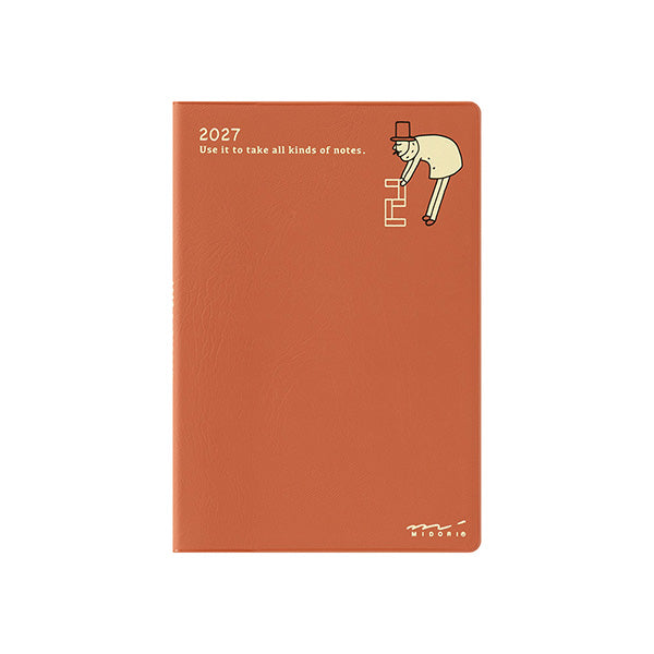 Midori Pocket Diary 2027 - Ojisan - Mini