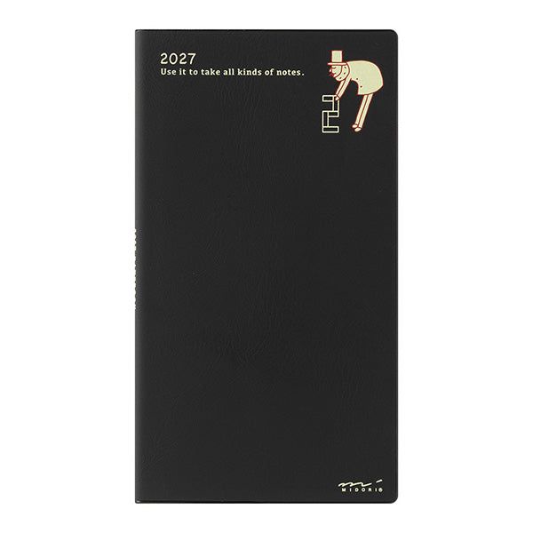 Midori Pocket Diary 2027 - Ojisan - Slim