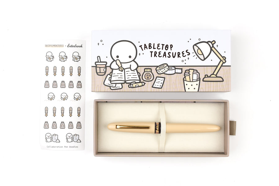 Esterbrook x TheCoffeeMonsterzCo Estie Fountain Pen - Gold Trim - Limited Edition