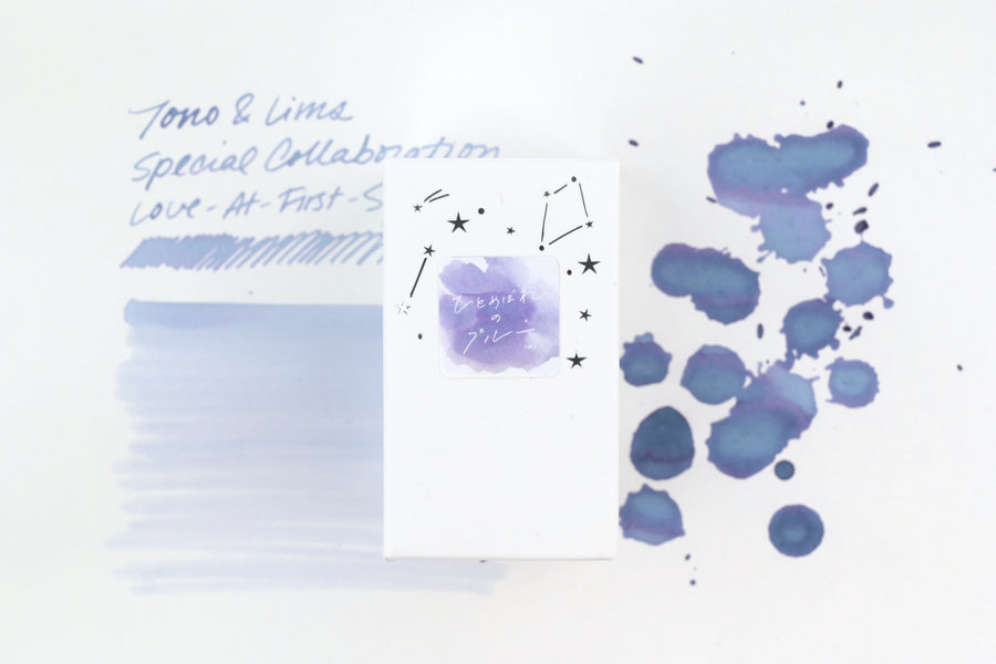 Tono & Lims Ink Bottle - Special Collaboration - Love-at-First-Sight Blue (ひとめぼれのブルー) - 30ml