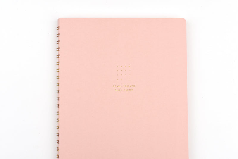 Midori Ring Notebook Soft Color - A5 - Dot Grid - Pink