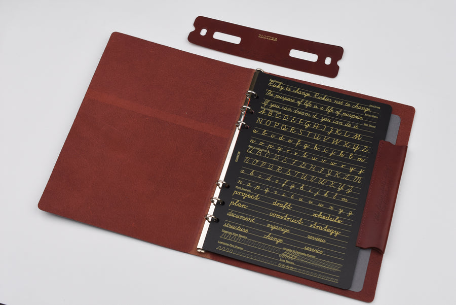 PLOTTER - Liscio Leather Binder - A5 Size - Limited Edition Box