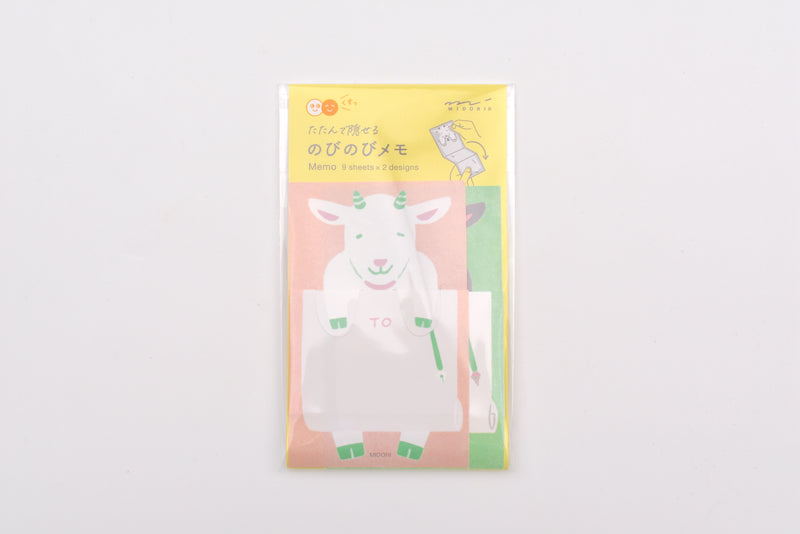 Midori Memo Pad - Stretchy Goat