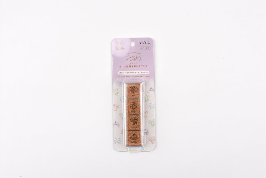 Yuru Log Paintable Stamp - Pre-Inked - Sweets