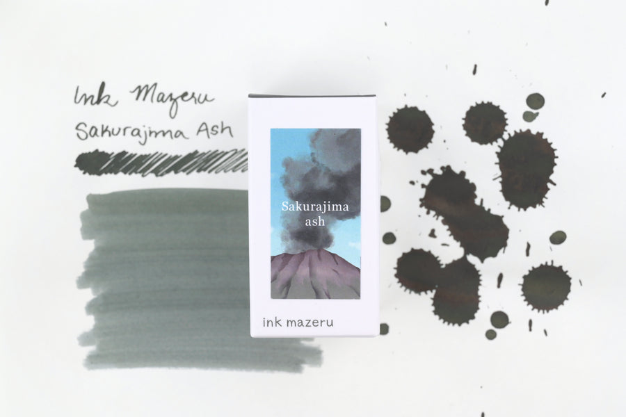Ink Mazeru Ink Bottle - Sakurajima Ash - 18 mL