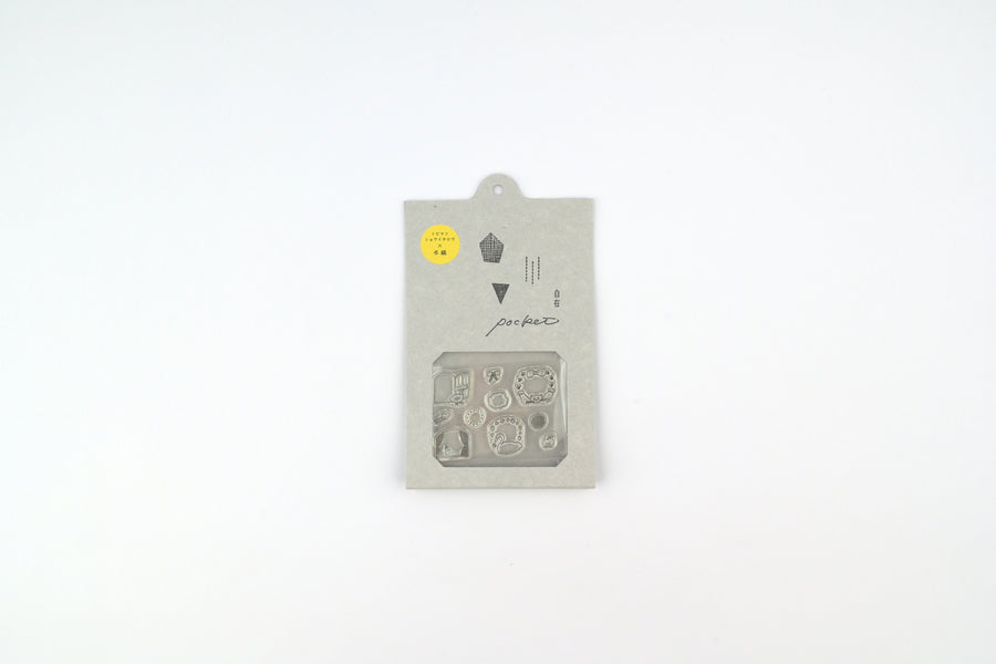 Mizushima x Tobimatsu Shoichiro JIZAI Clear Stamps - POCKET - Frame Animals
