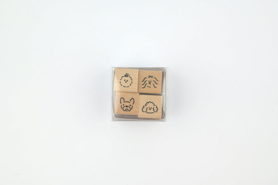 Kodomo No Kao - Planner Stamp Club - Set of 4 Stamps - Dog's Face