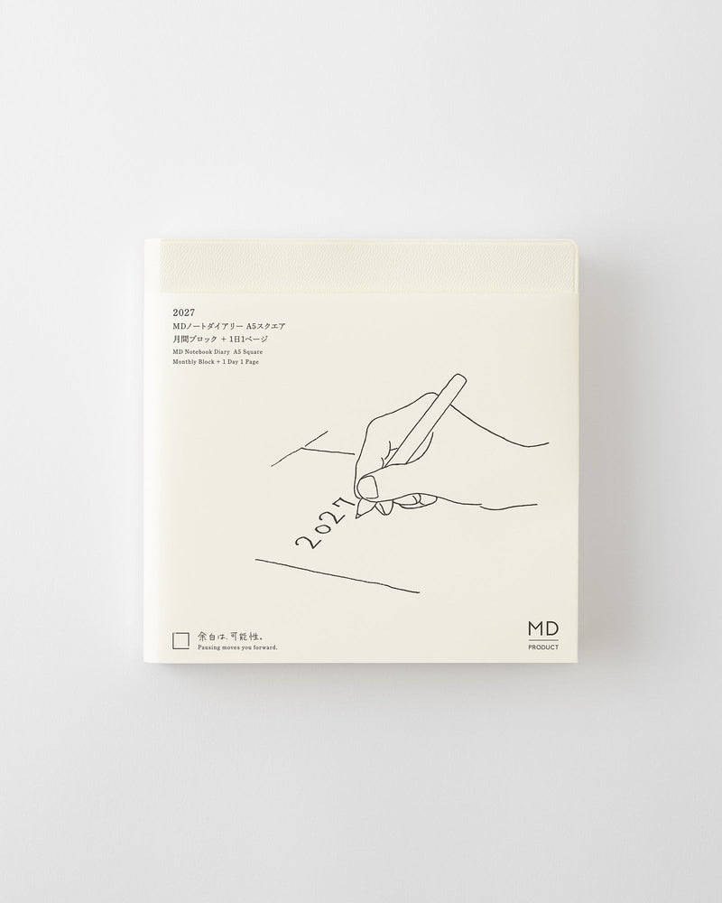 MD Notebook Diary 1Day 1Page - 2027 - A5 Square