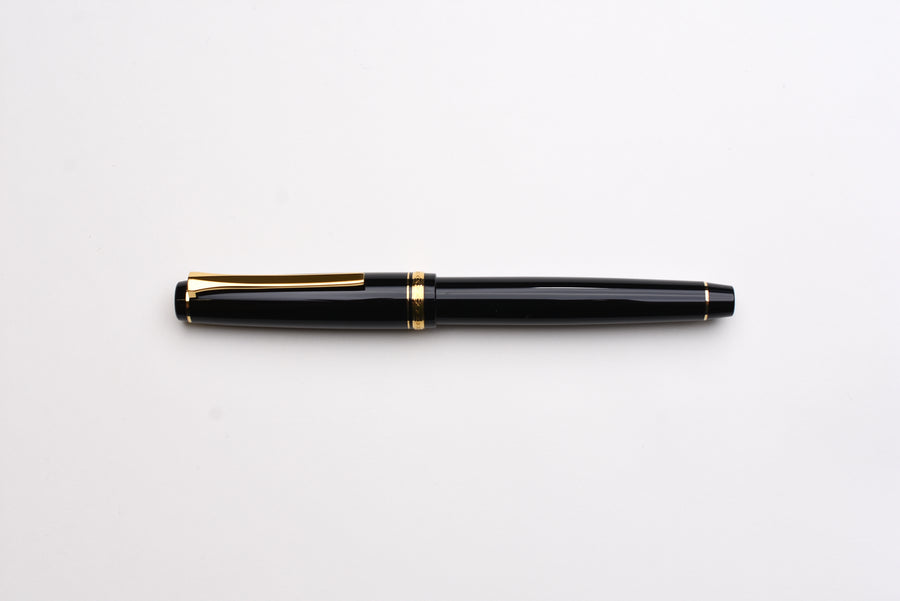 Pilot Falcon Fountain Pen - Black/Gold