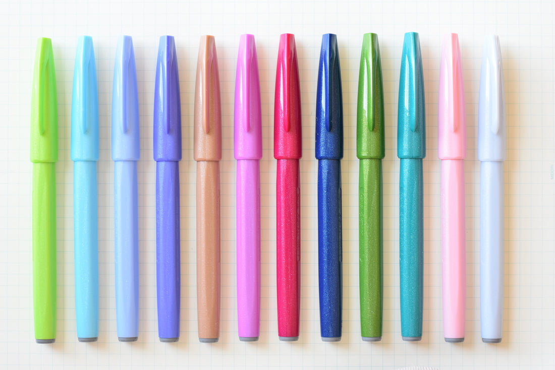 Pentel Touch Brush Sign Pen - Nuance Color Series
