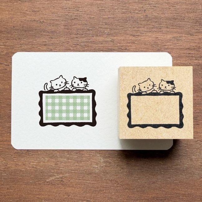 Stamp Marche Rubber Stamp - Labetomo - Cat Frame (Coming Soon)