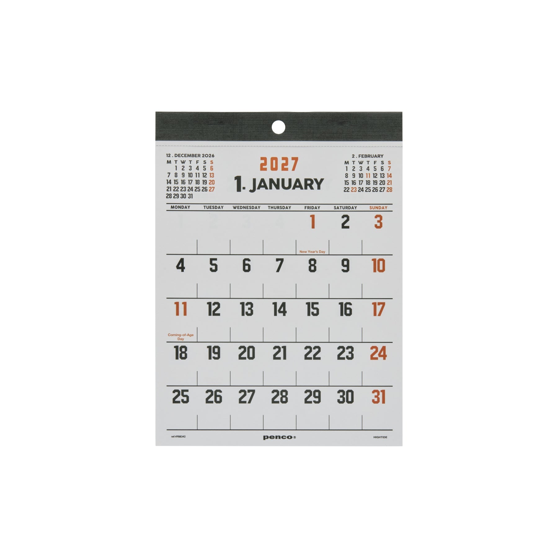 Hightide Penco Calendar - 2027 (Coming Soon)