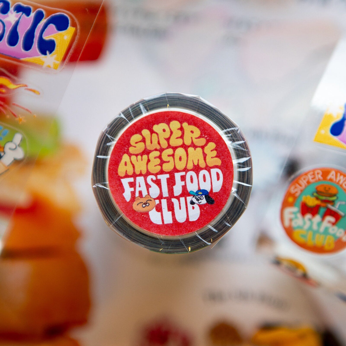 OURS Kiss-Cut PET Tape - Super Awesome Fast Food Club (Pre-Order Starts Sept 17 at 11am EDT; Shipping Starts late Oct)