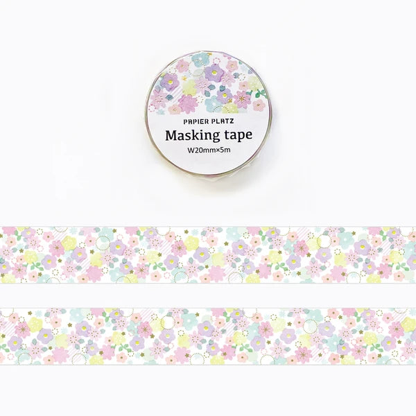 Papier Platz PAPIER GRAPHICS - Flower Shower Masking Tape