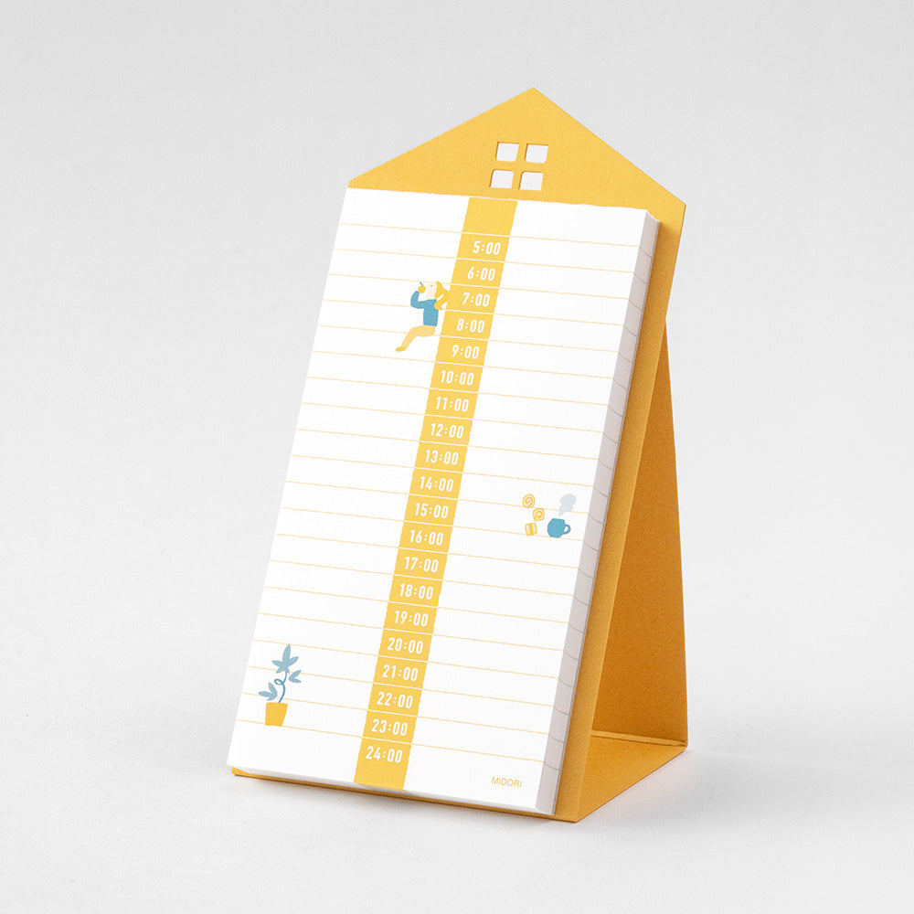 Midori Stand Memo Pad - Vertical Type - Schedule