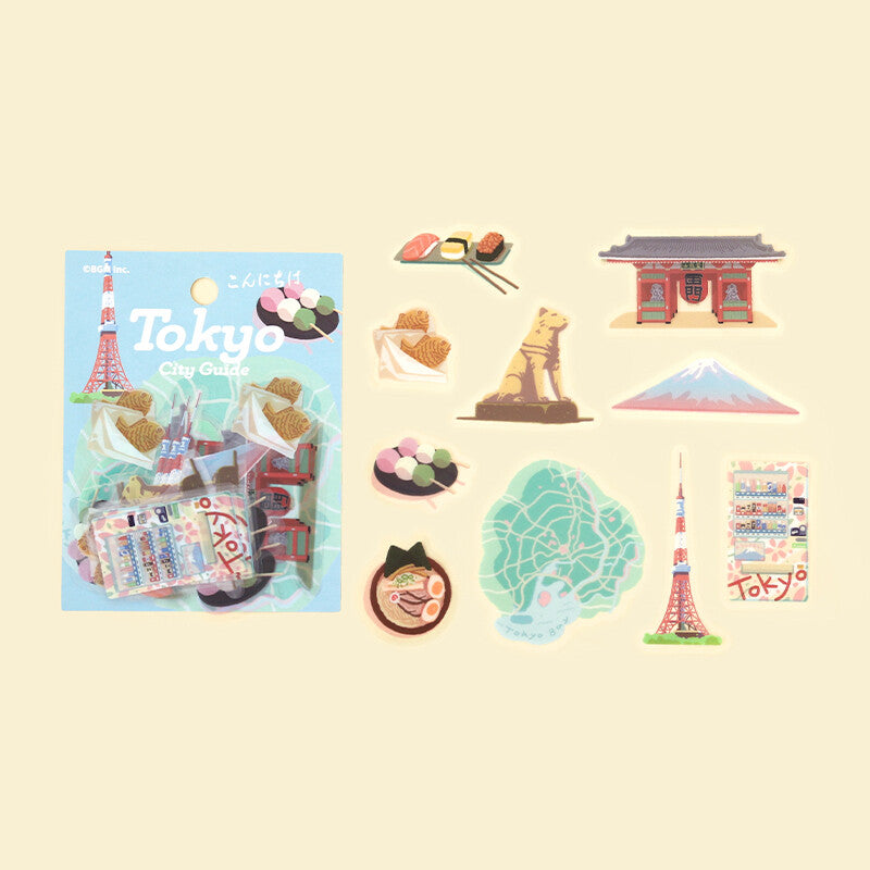 BGM Deco Sticker - City Walk - Tokyo