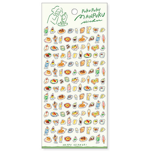 Mind Wave Sticker Sheet - PukuPuku Manpuku - Snacks