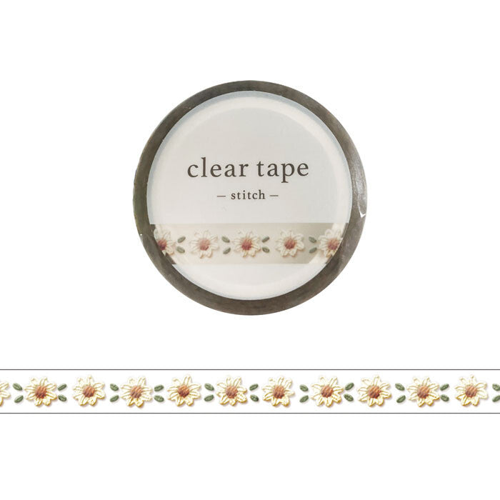 Mind Wave Clear Tape - Stitch Series - Hana (Flower) 4