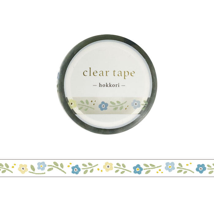 Mind Wave Clear Tape - Hokkori Series - Hana (Flower) 2