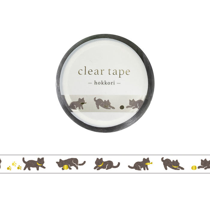 Mind Wave Clear Tape - Hokkori Series - Cat