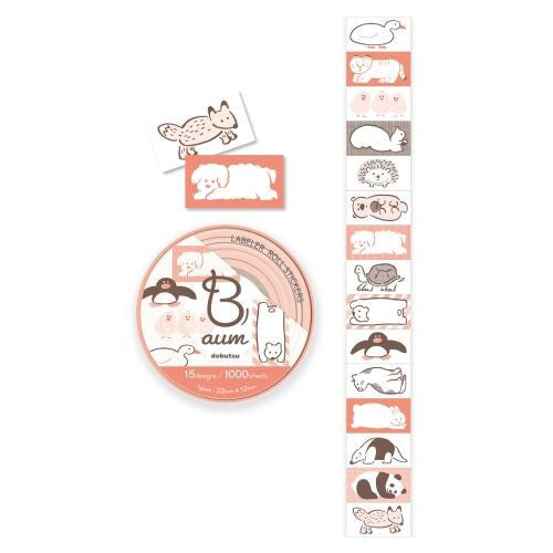 Beverly Baum Label Roll Stickers - Animals (Coming Soon)