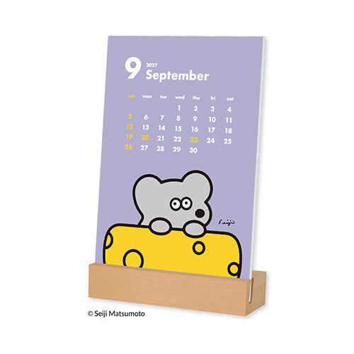 Shinnippon x Seiji Matsumoto 2027 - Andy the Mouse Desktop Monthly Calendar (Coming Soon)
