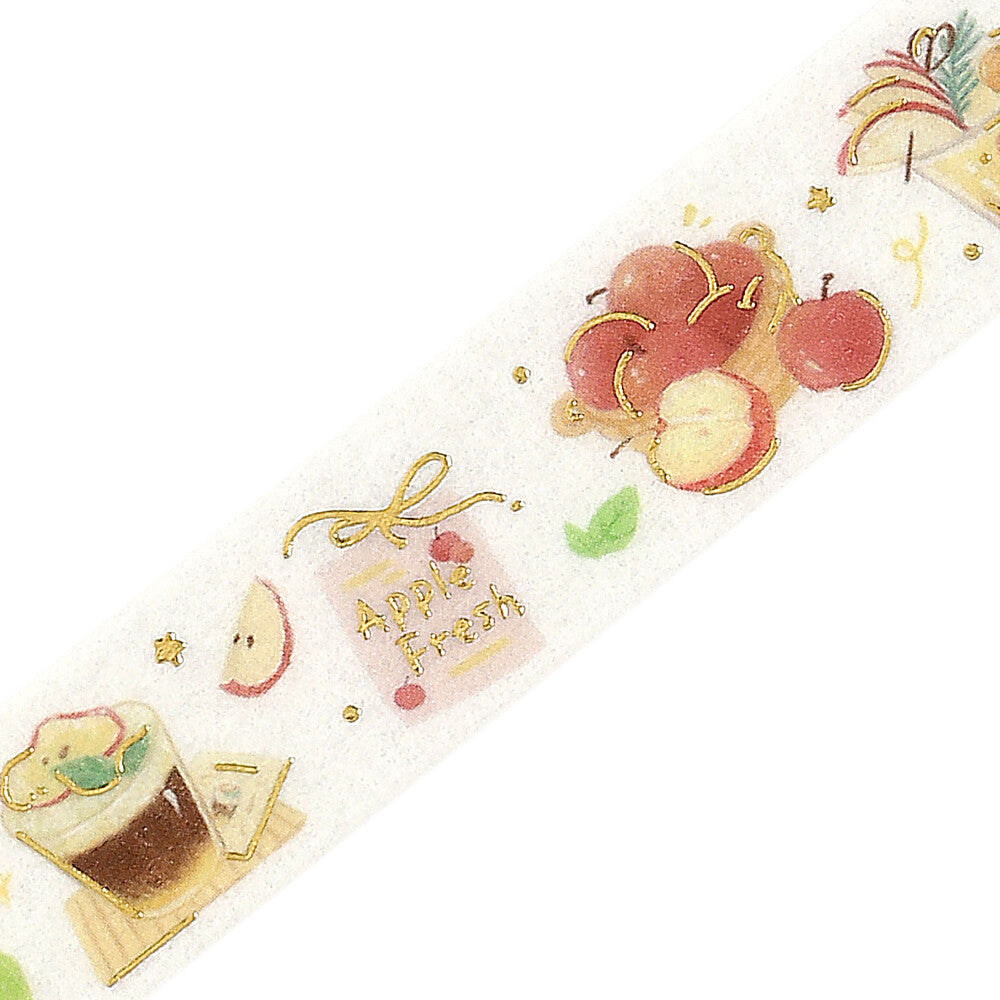 BGM Washi Tape - Foil Stamping - Tokimeki Flavor - Apple