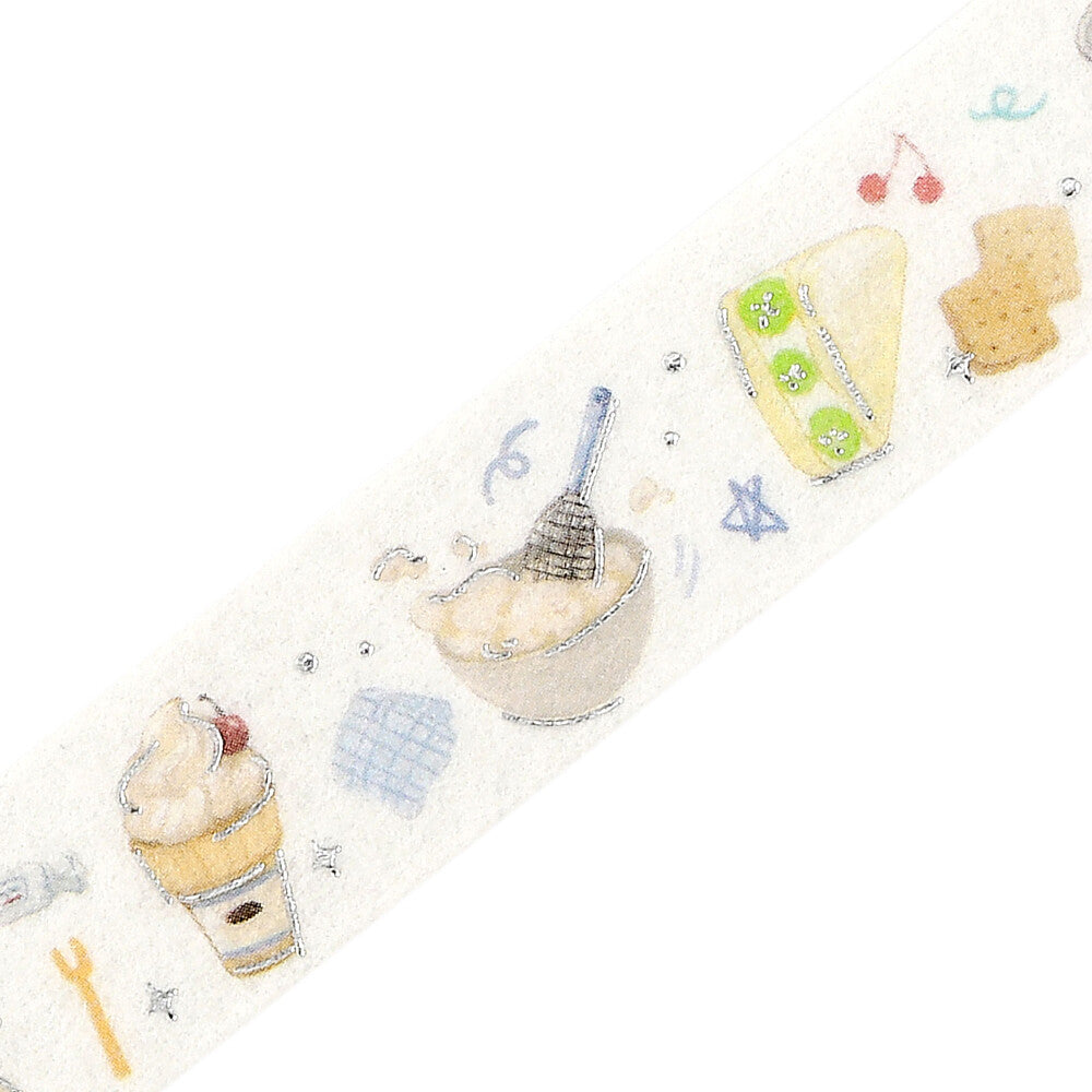 BGM Washi Tape - Foil Stamping - Tokimeki Flavor - Milk