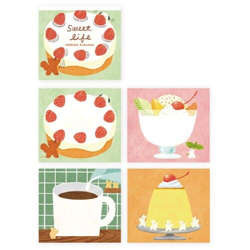 Cozyca - Mariko Fukuoka Memo Pad - Sweet Life (Coming Soon)
