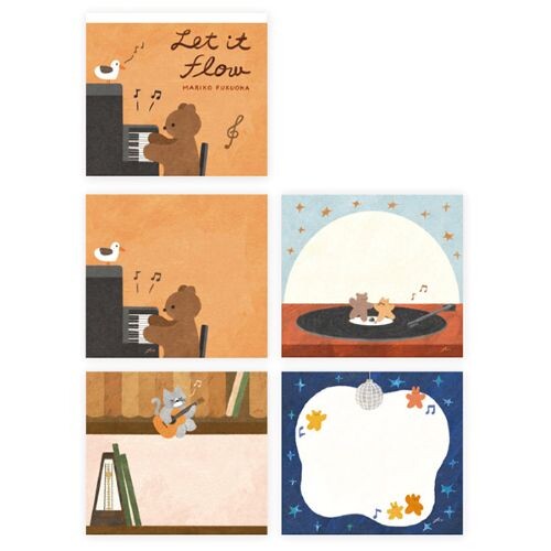 Cozyca - Mariko Fukuoka Memo Pad - Let It Flow (Coming Soon)