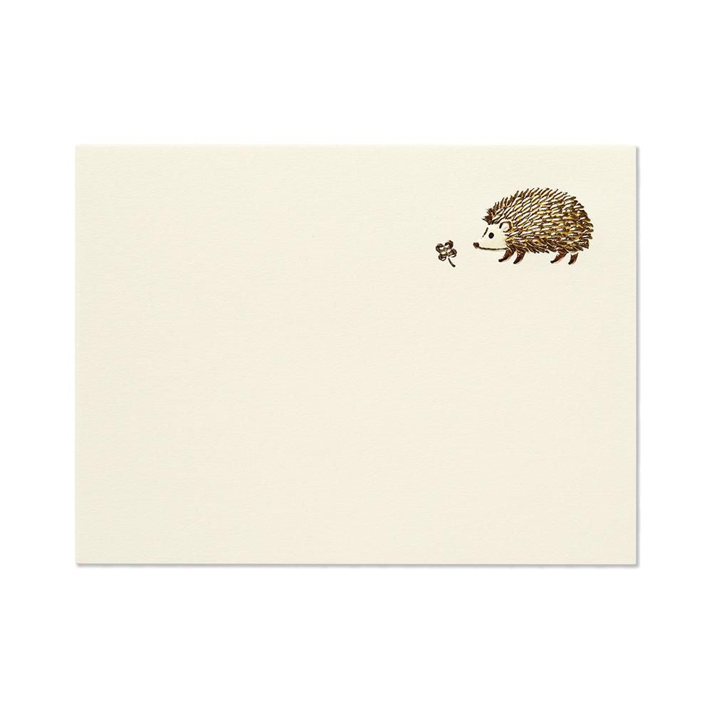 G.C. Press Letter Paper - Hedgehog and Clover (In Store Only)