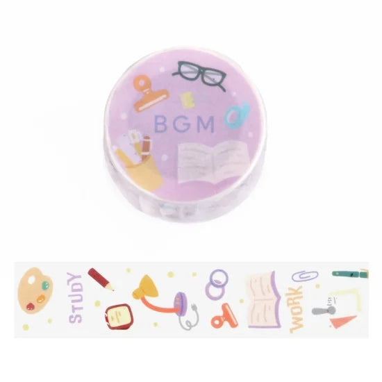 BGM Washi tape - Open Today - Notebook