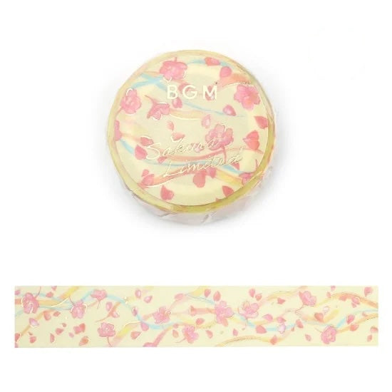 BGM Washi Tape - Sakura Limited - Sakura Snowstorm