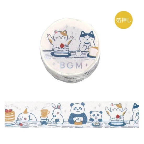 BGM Washi Tape - Foil Stamping Life- Dinner Party