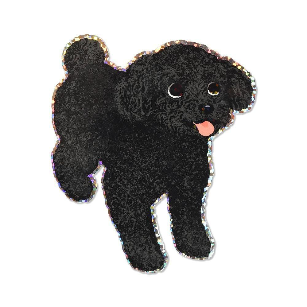 G.C. Press Die-cut Sticker - Toy Poodle - Black