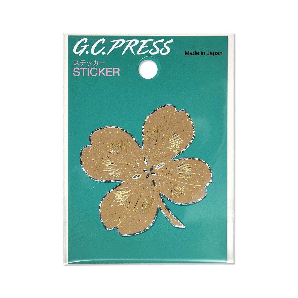 G.C. Press Die-cut Sticker - Four-leaf Clover