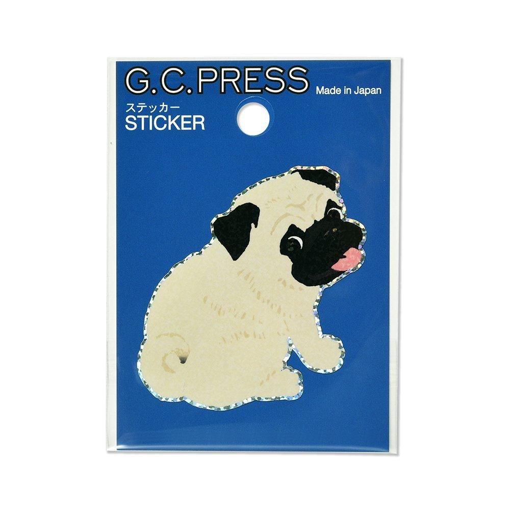 G.C. Press Die-cut Sticker - Pug