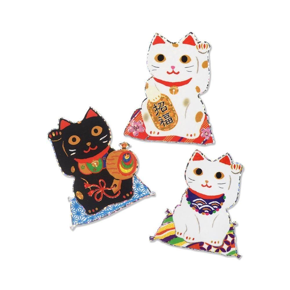 G.C. Press Die-cut Stickers - Lucky Cat