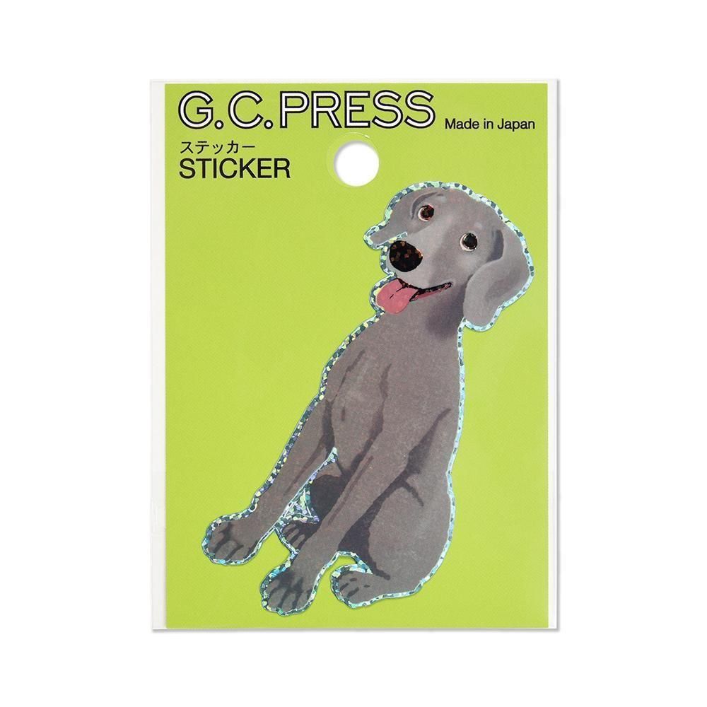 G.C. Press Die-cut Sticker - Weimaraner