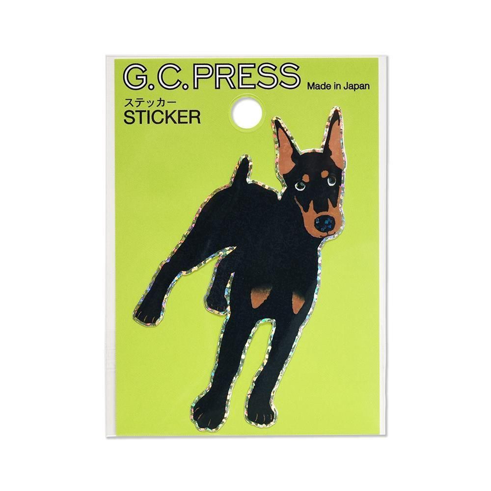 G.C. Press Die-cut Sticker - Doberman