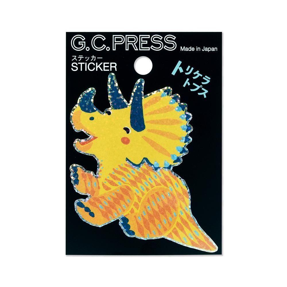 G.C. Press Die-cut Sticker -  Triceratops