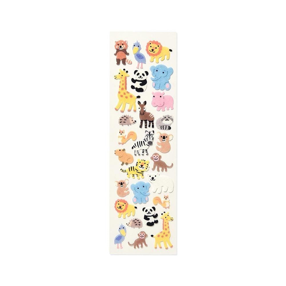G.C. Press Fuzzy Stickers - Zoo Animals
