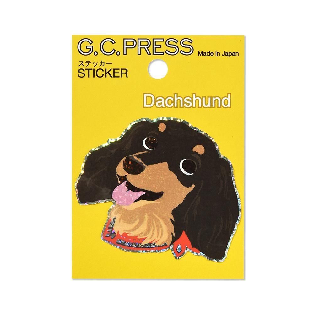 G.C. Press Die-cut Sticker - Dog Face - Dachshund