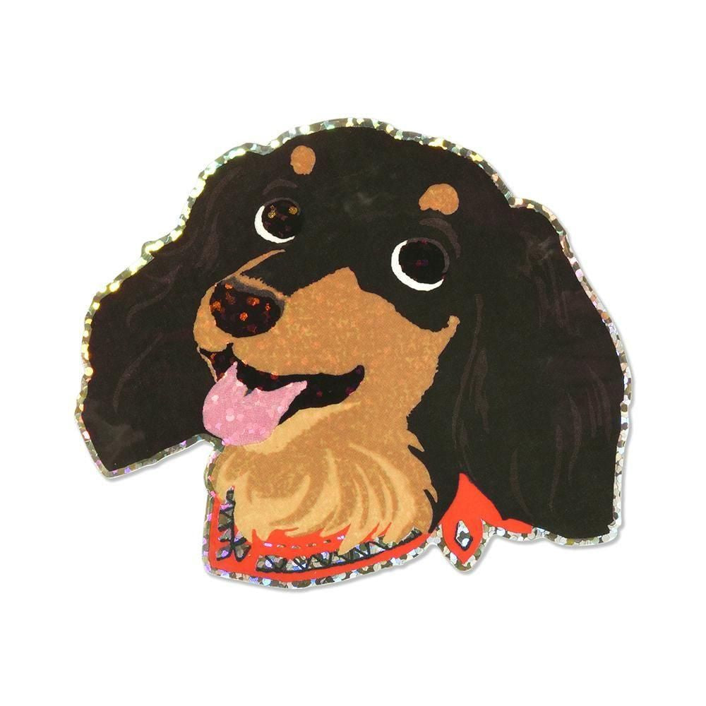 G.C. Press Die-cut Sticker - Dog Face - Dachshund