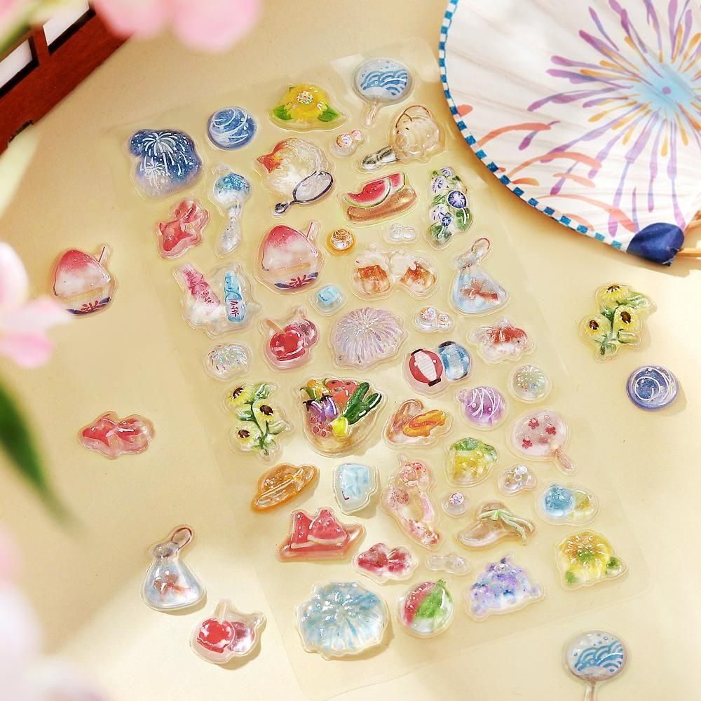 BGM 3D Sticker Sheet - Kyururun - 2026 Summer Limited - Summer Tradition (Coming Soon)